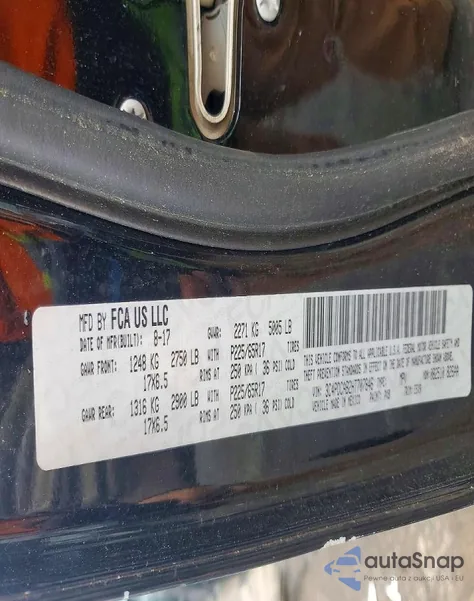 2017 Dodge Journey Se из США, поврежденный, VIN 3C4PDCAB2HT707846